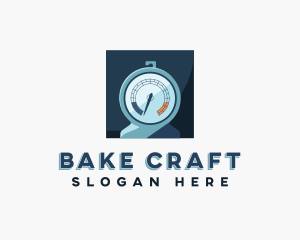 Baking Oven Thermometer logo design