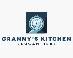 Baking Oven Thermometer logo design