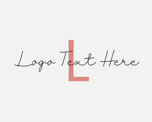 Feminine Script Fashion Brand Logo