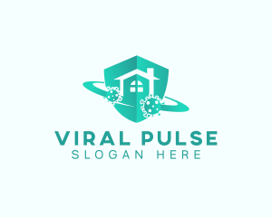 Virus - Malware Virus Home logo design