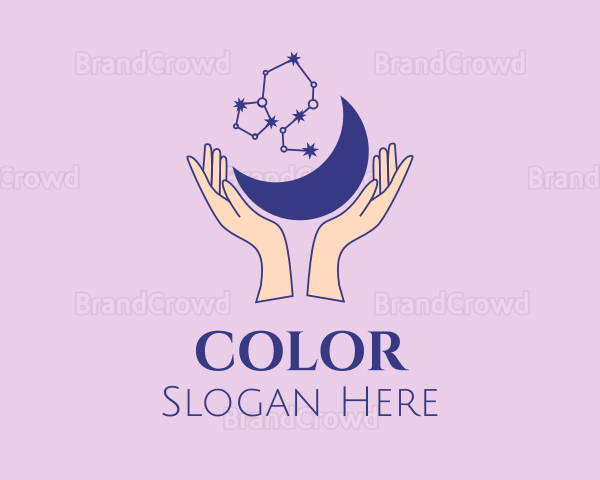 Star Moon Hands Logo