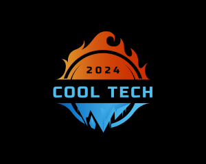 Fridge - Cooling Fire Ventilation Heater logo design