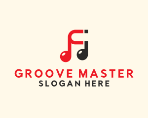Soundcloud - Music Note Magnet logo design