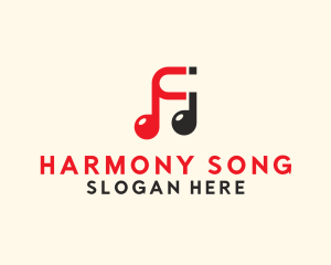 Hymn - Music Note Magnet logo design