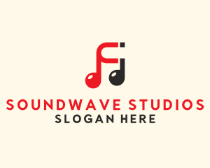 Album - Music Note Magnet logo design