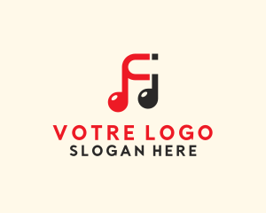 Hymn - Music Note Magnet logo design