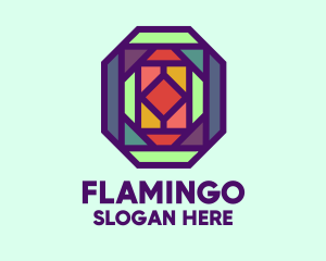 Colorful Stained Glass Logo