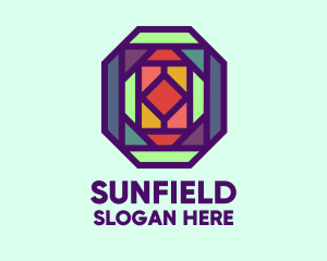 Colorful Stained Glass Logo