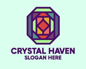 Colorful Stained Glass logo design