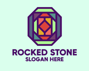 Colorful Stained Glass logo design