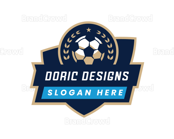 Soccer Ball Sports League Logo