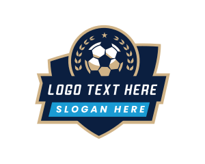 Soccer Ball Sports League Logo