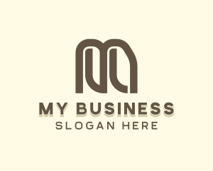 Corporate Business Letter M logo design
