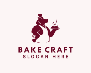 Grizzly Bear Baking logo design