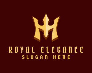 Regalia - Helmet Crown Letter M logo design