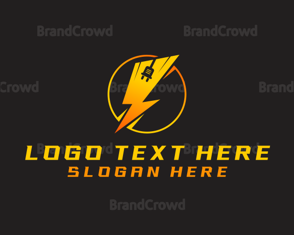 Electric Lightning Bolt Logo | BrandCrowd Logo Maker