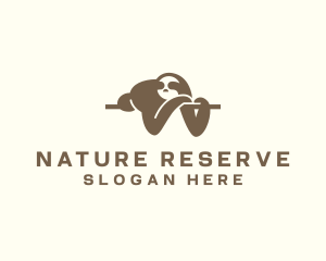 Reserve - Sleeping Sloth Wildlife logo design
