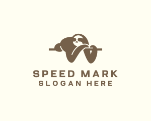 Sleeping Sloth Wildlife logo design