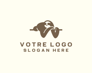 Branch - Sleeping Sloth Wildlife logo design