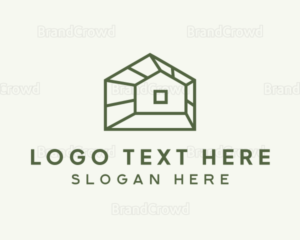 3D House Architecture Logo