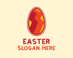 Artsy Zigzag Egg logo design