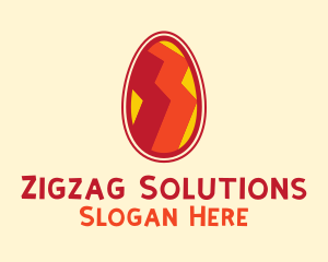 Zigzag - Artsy Zigzag Egg logo design