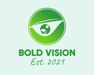 Green Eye Emblem  logo design