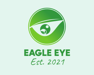 Green Eye Emblem  logo design