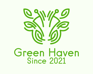 Green Cow Plant  logo design