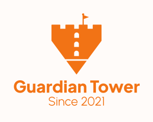 Watchtower - Pencil Castle Tower logo design