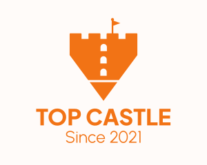 Pencil Castle Tower  logo design