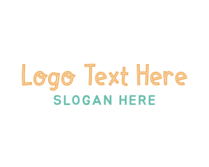 Coloring Book - Playful Cute Wordmark logo design