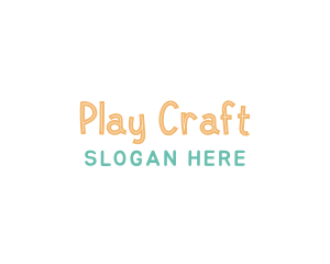 Playful Cute Wordmark logo design