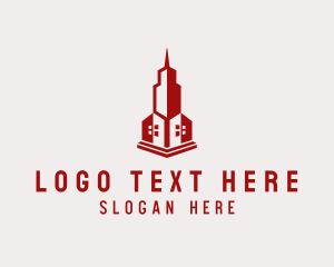Urban Planning - Real Estate Skyscraper Building logo design