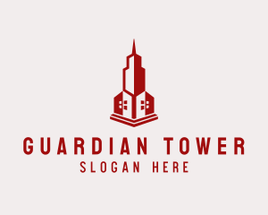 Real Estate Skyscraper Building logo design