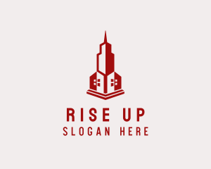 Real Estate Skyscraper Building logo design