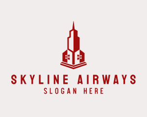 Real Estate Skyscraper Building logo design