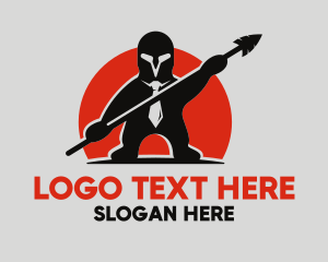 Spear - Necktie Warrior Spear logo design