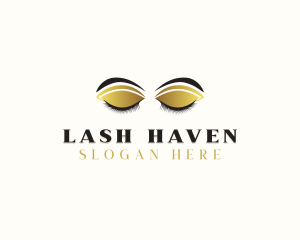 Beauty Makeup Eyelashes Cosmetics logo design