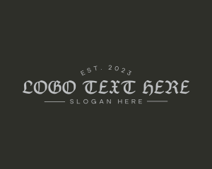 Saloon - Brand Gothic Business logo design