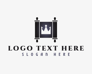 Insurance - Royal Crown Scroll logo design