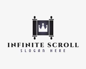 Royal Crown Scroll logo design