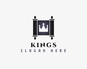 Royal Crown Scroll logo design