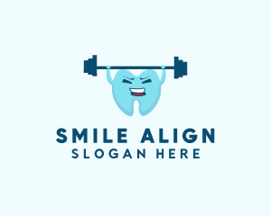 Strong Tooth Weightlifting logo design