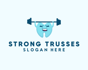 Strong Tooth Weightlifting logo design