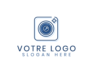 Image - Minimalist Camera Lens logo design