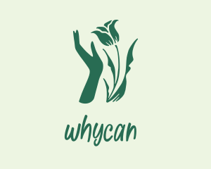 Artisanal - Flower Plant Hand logo design