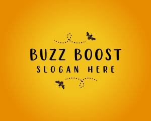 Apiary Buzzing Bee logo design