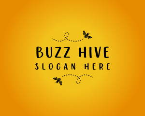 Apiary Buzzing Bee logo design