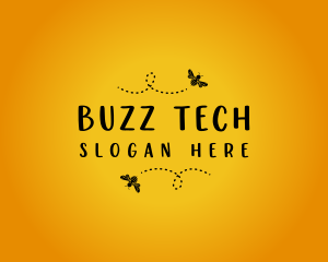 Buzzing Honey Bee logo design